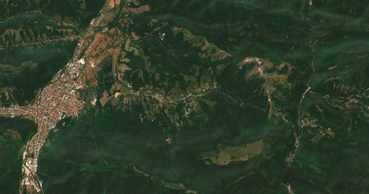 Satelitska karta: Ribarica