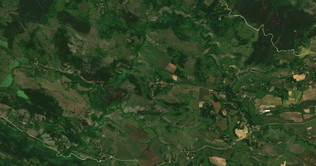 Satelitska karta: Razboište