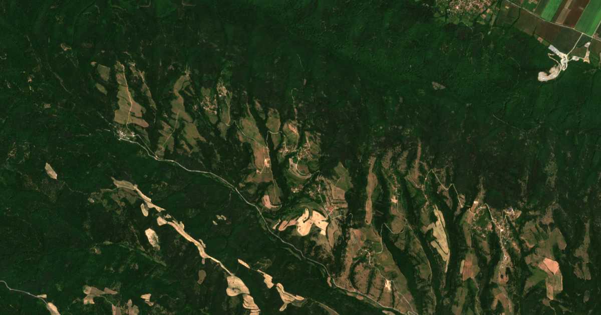 Satelitska karta: Očuša