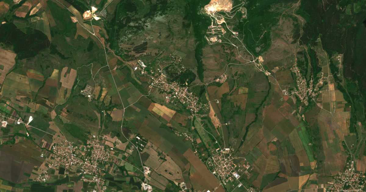 Satelitska karta: Dragovištica
