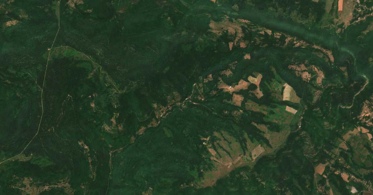 Satelitska karta: Manaselska Reka