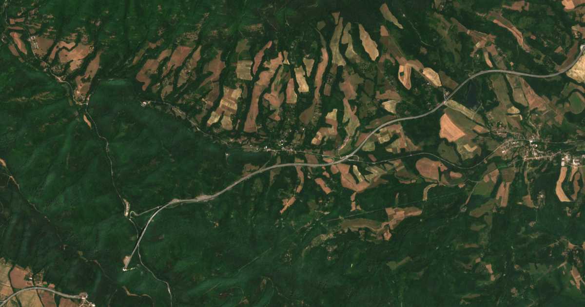 Satelitska karta: Osikovska Lakavica