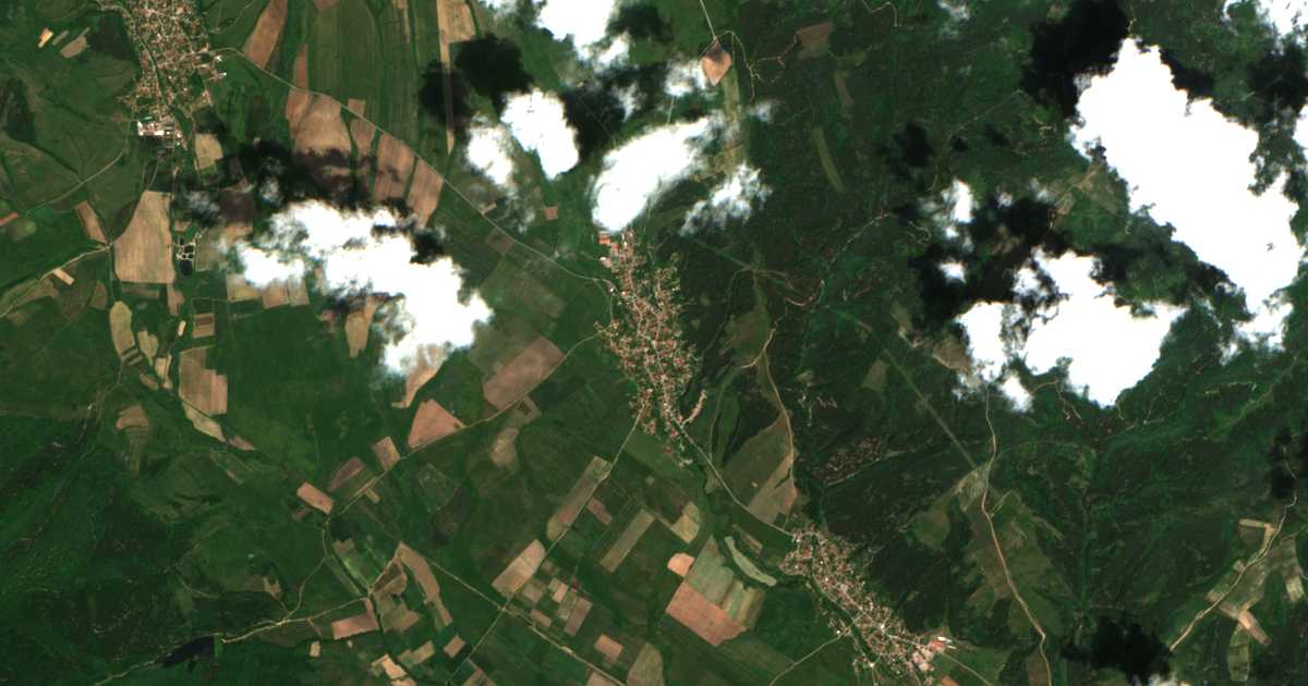Satelitska karta: Kovačevci