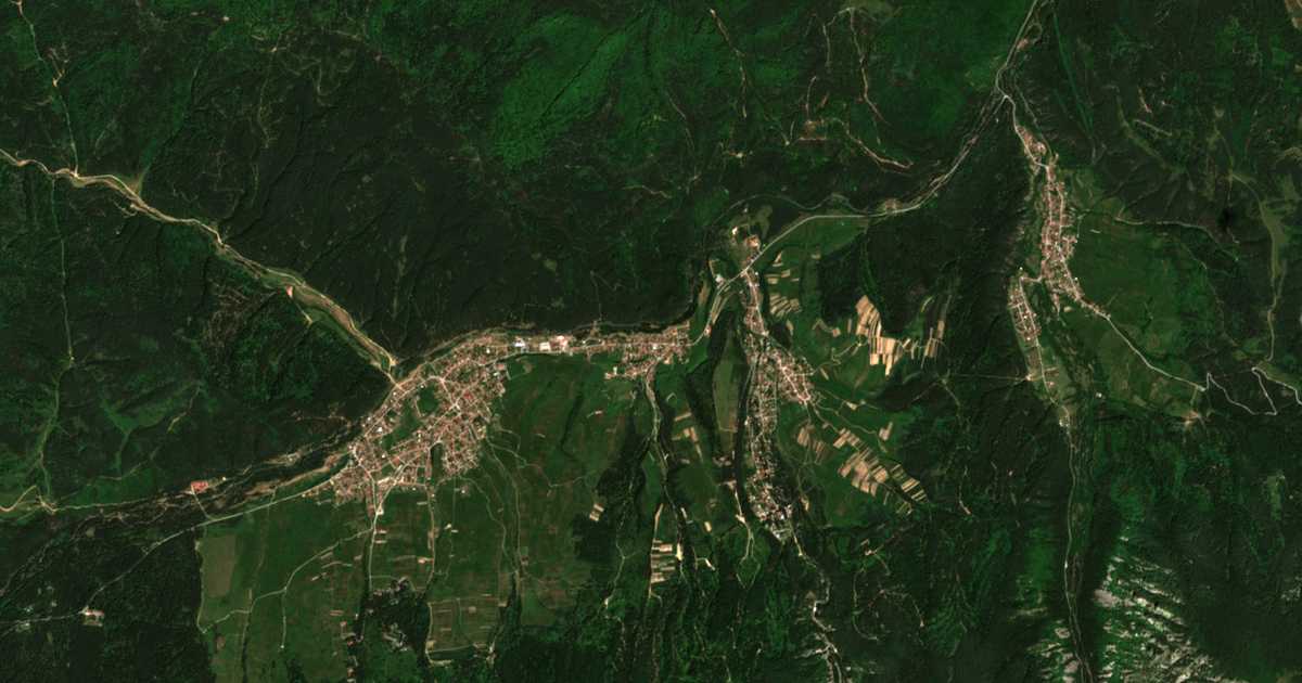 Satelitska karta: Madžare