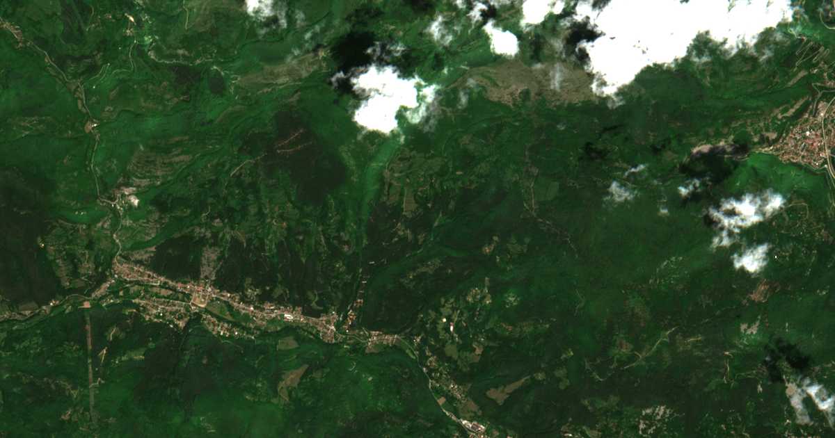 Satelitska karta: Dobǎrčin