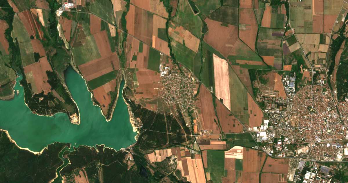 Satelitska karta: Koprinka