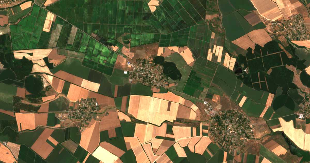Satelitska karta: Zemlen