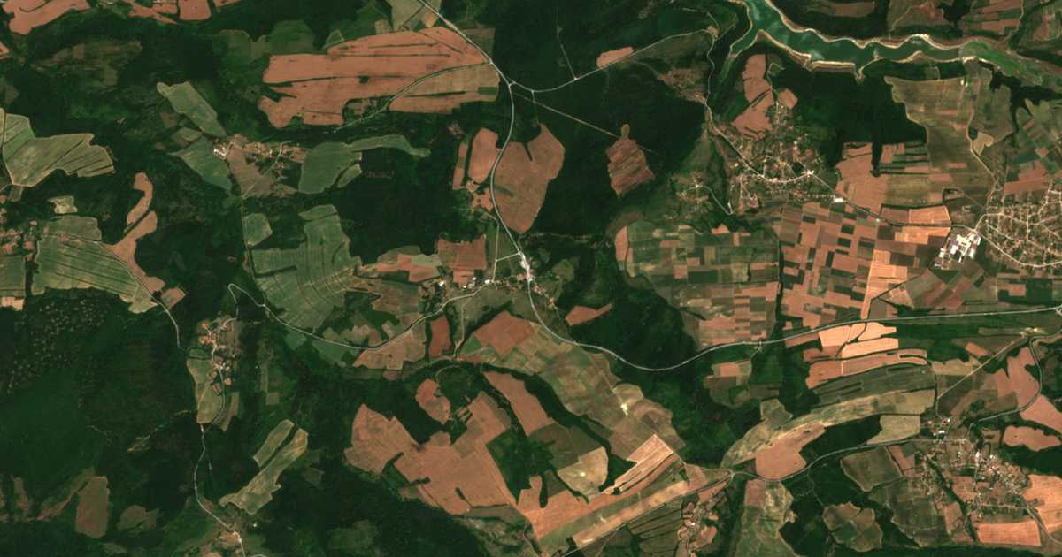 Satelitska karta: Kjosevci