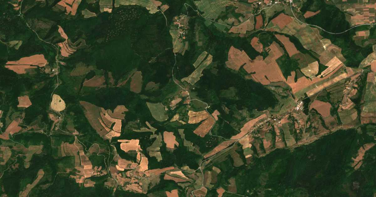 Satelitska karta: Pčelno