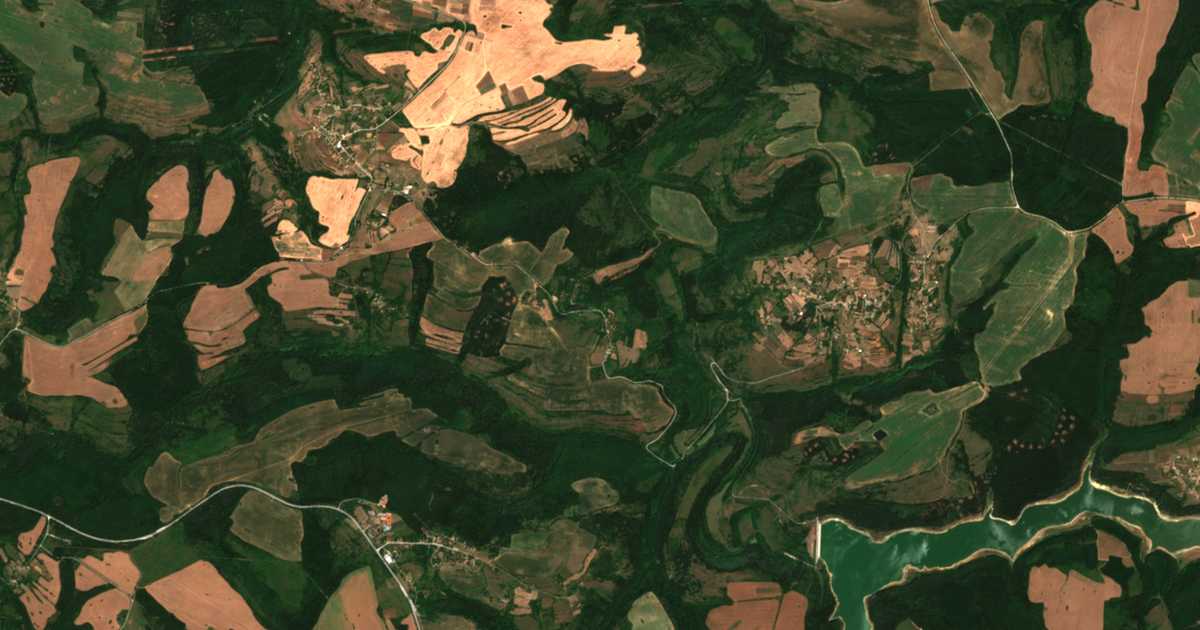 Satelitska karta: Prisojna