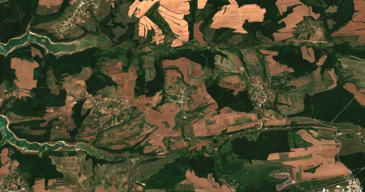 Satelitska karta: Dolna Hubavka