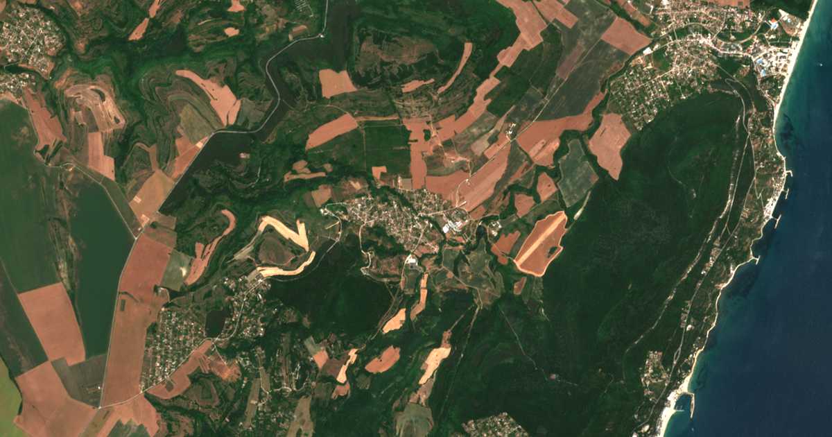 Satelitska karta: Osenovo