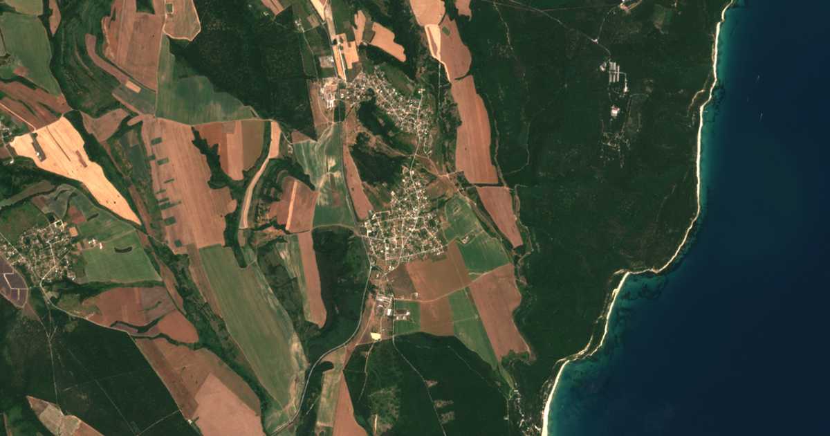 Satelitska karta: Bliznaci