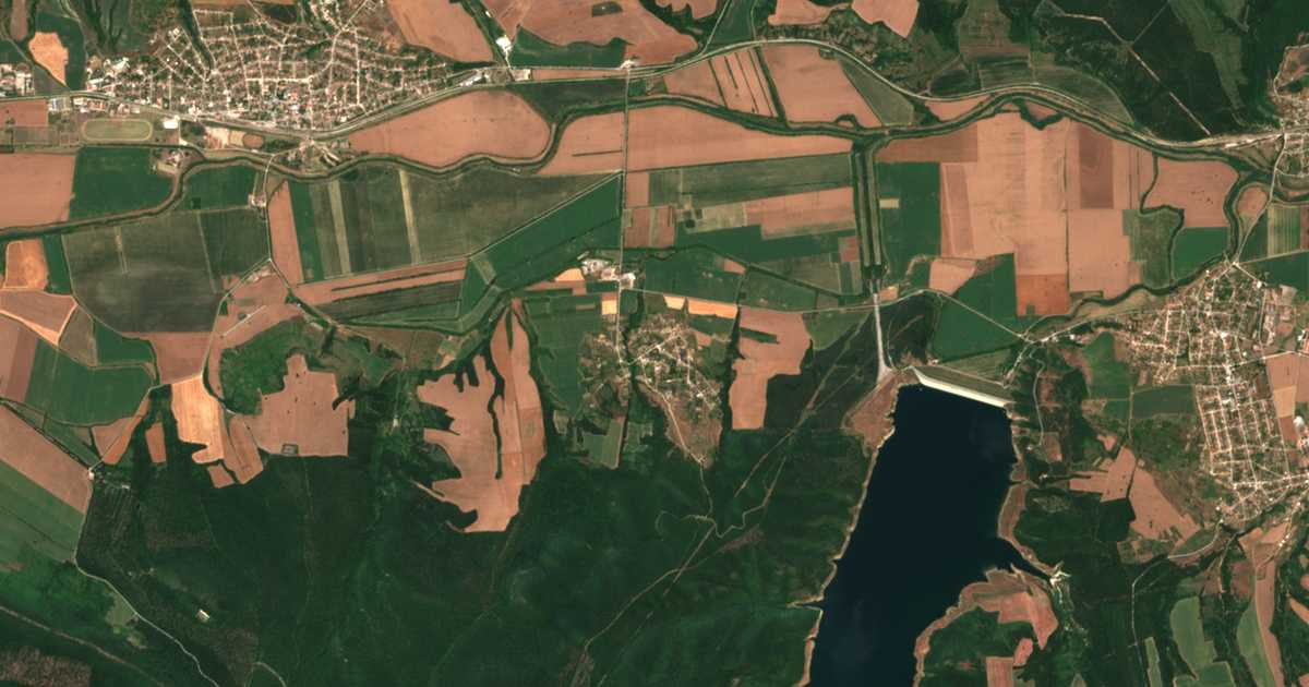 Satelitska karta: Sava