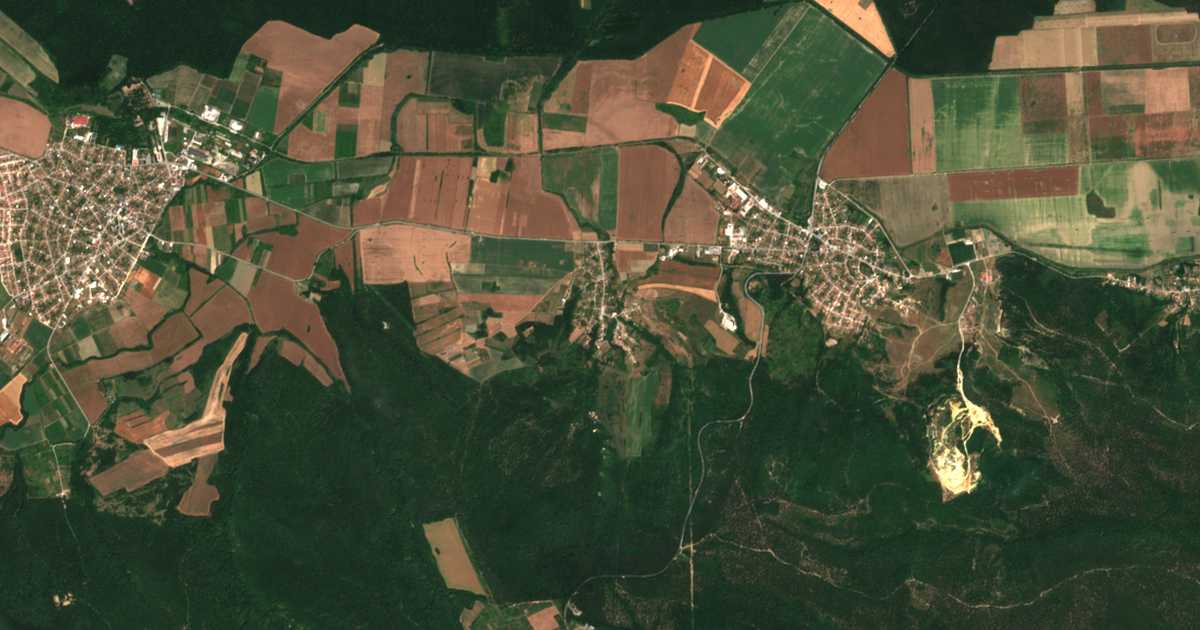 Satelitska karta: Detelina