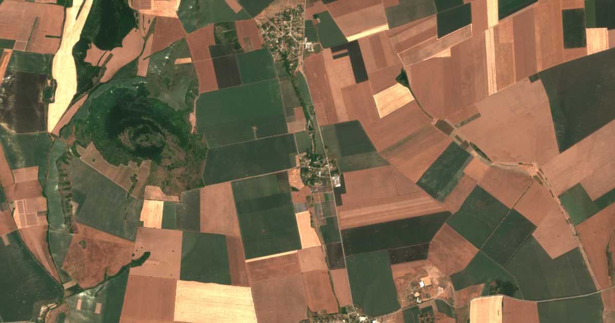 Satelitska karta: Sredno Selo