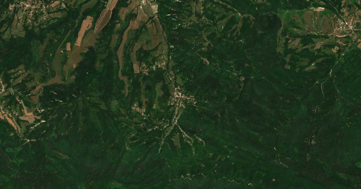 Satelitska karta: Kostel