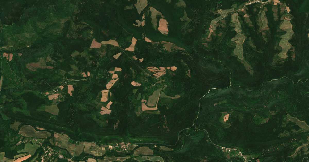 Satelitska karta: Vodno