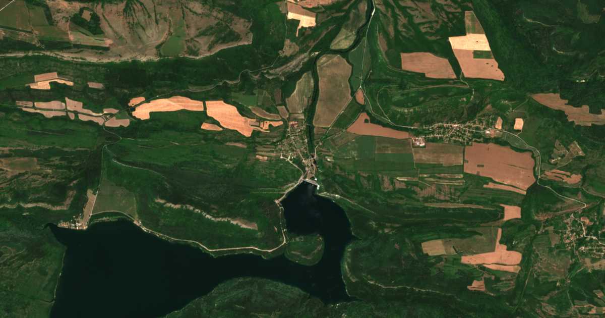 Satelitska karta: Gorsko Kosovo