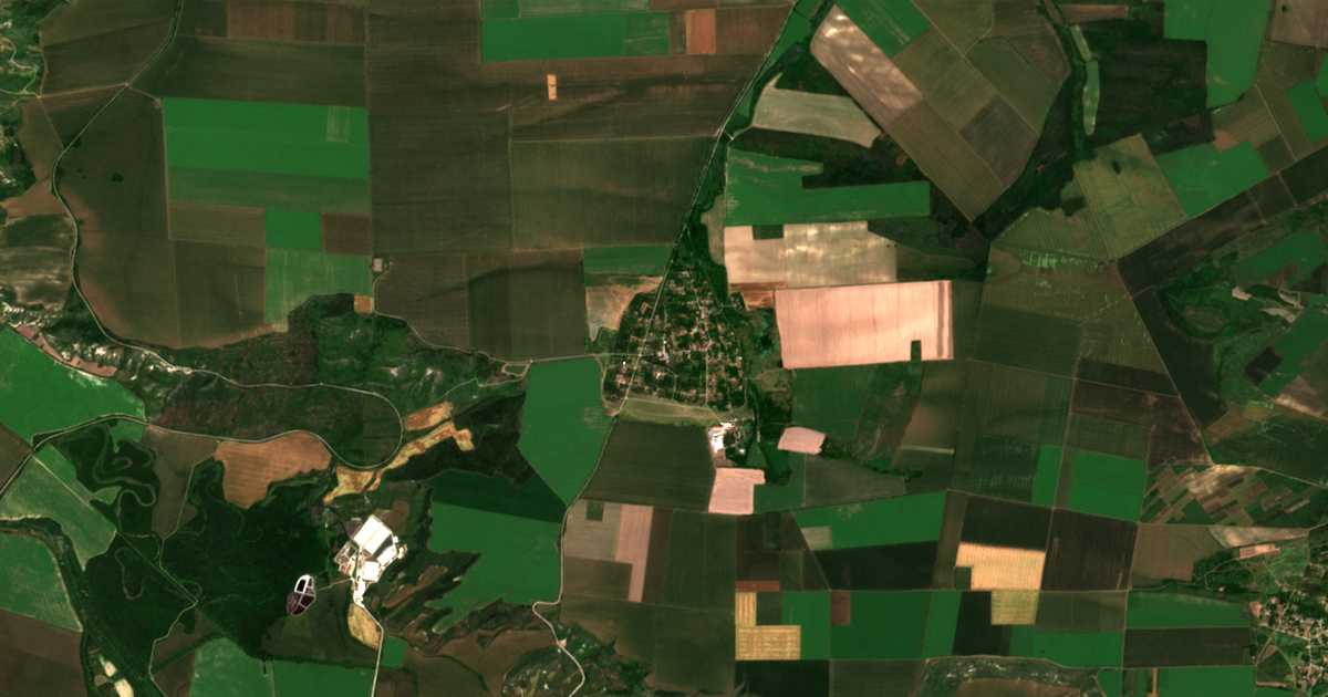 Satelitska karta: Červena