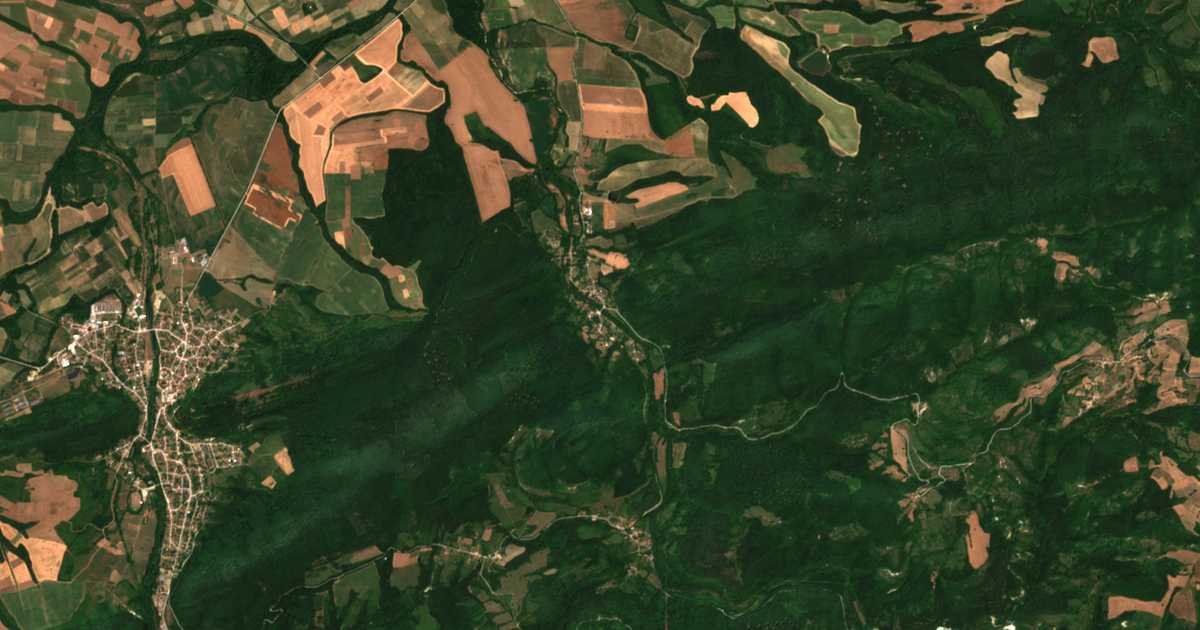 Satelitska karta: Rosno
