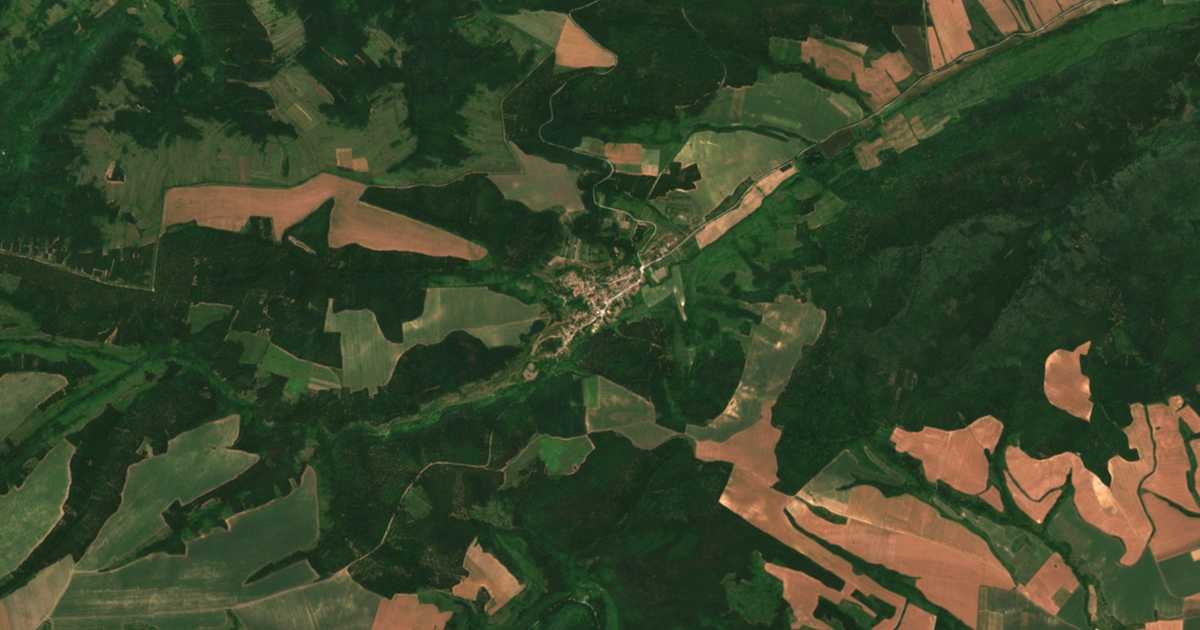 Satelitska karta: Delejna