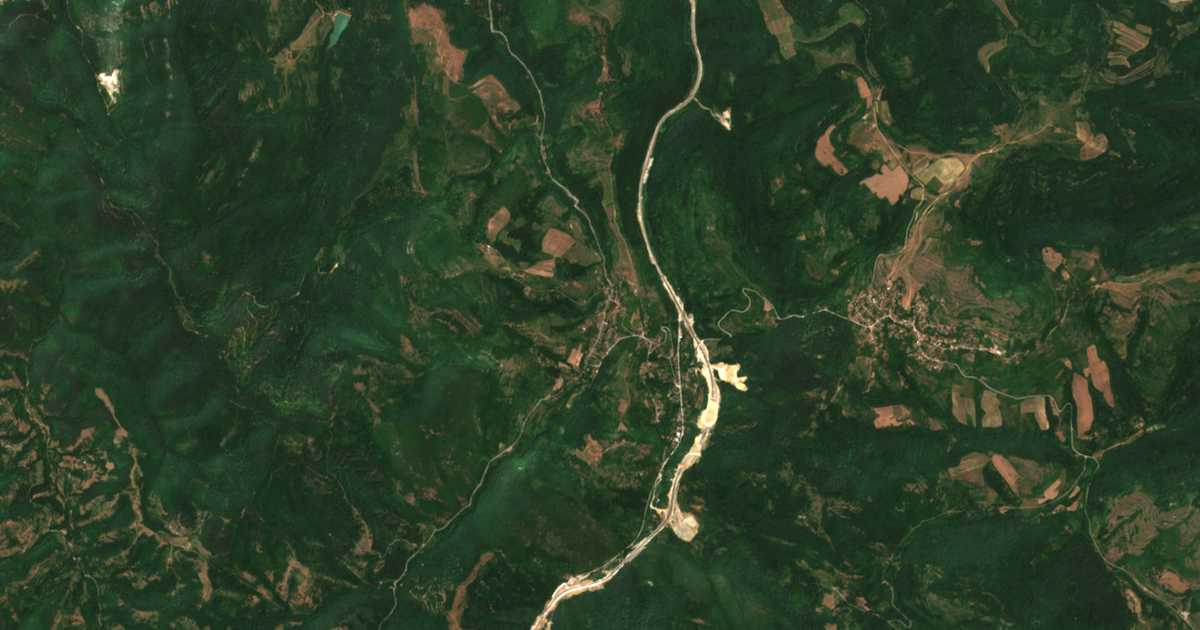 Satelitska karta: Ljutidol