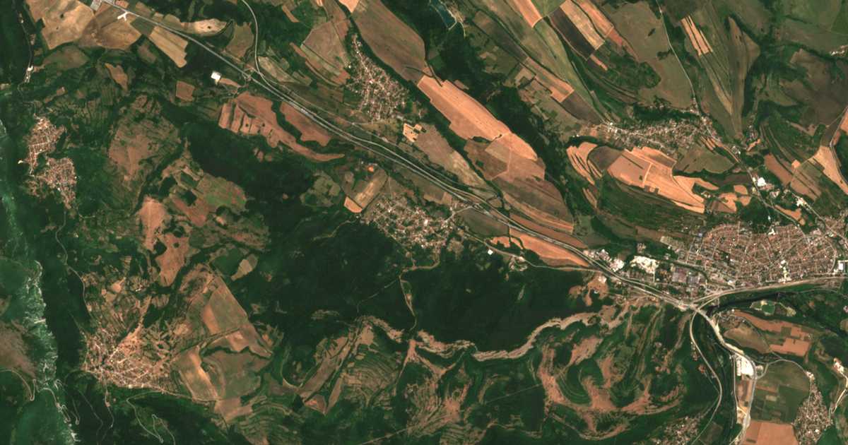 Satelitska karta: Moravica
