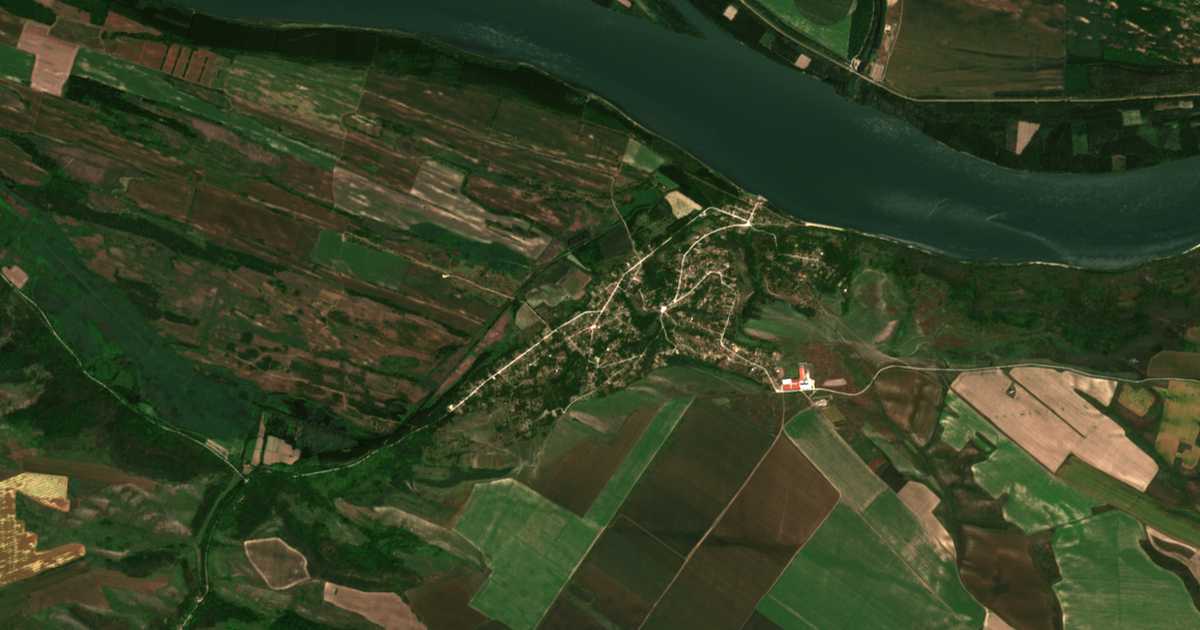 Satelitska karta: Ostrov