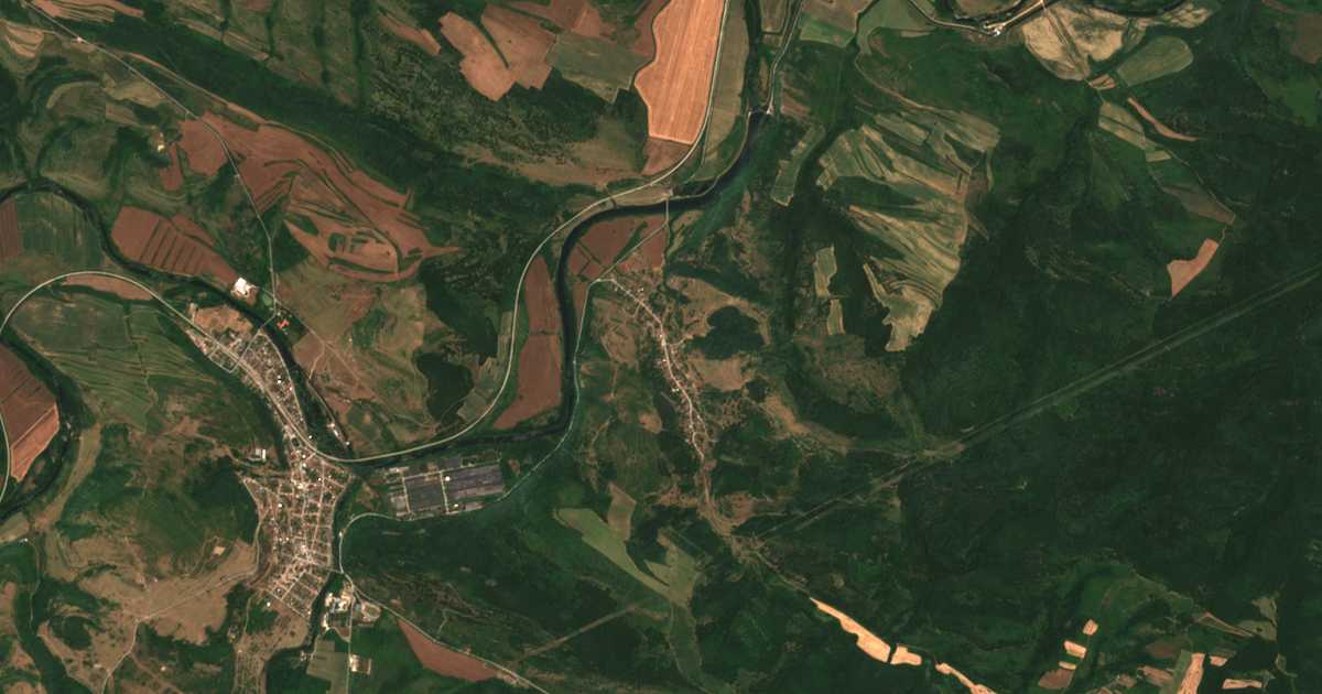Satelitska karta: Radovene
