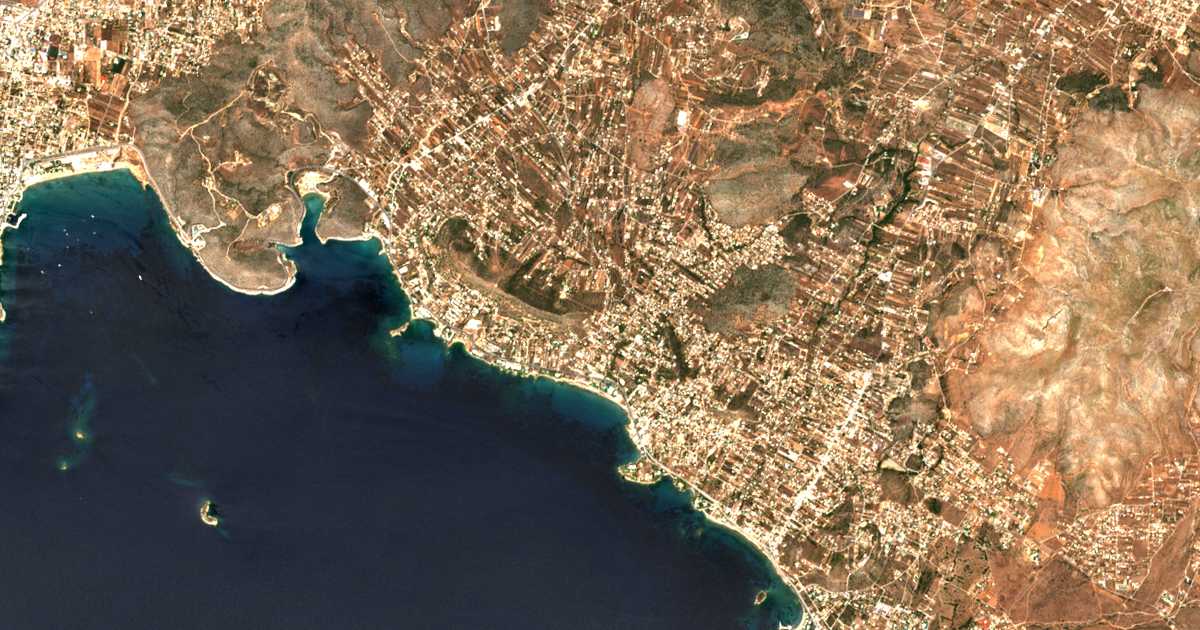 Satelitska karta: Ágios Dimítrios