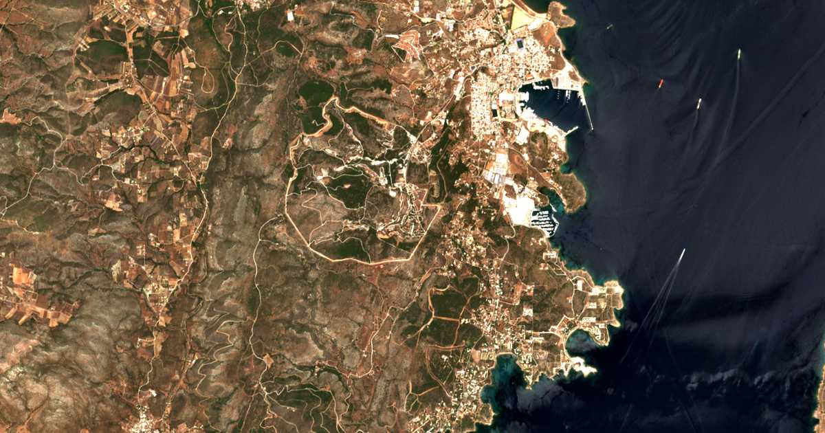 Satelitska karta: Ágios Gerásimos