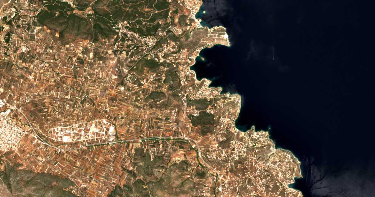 Satelitska karta: Áno Daskaleió