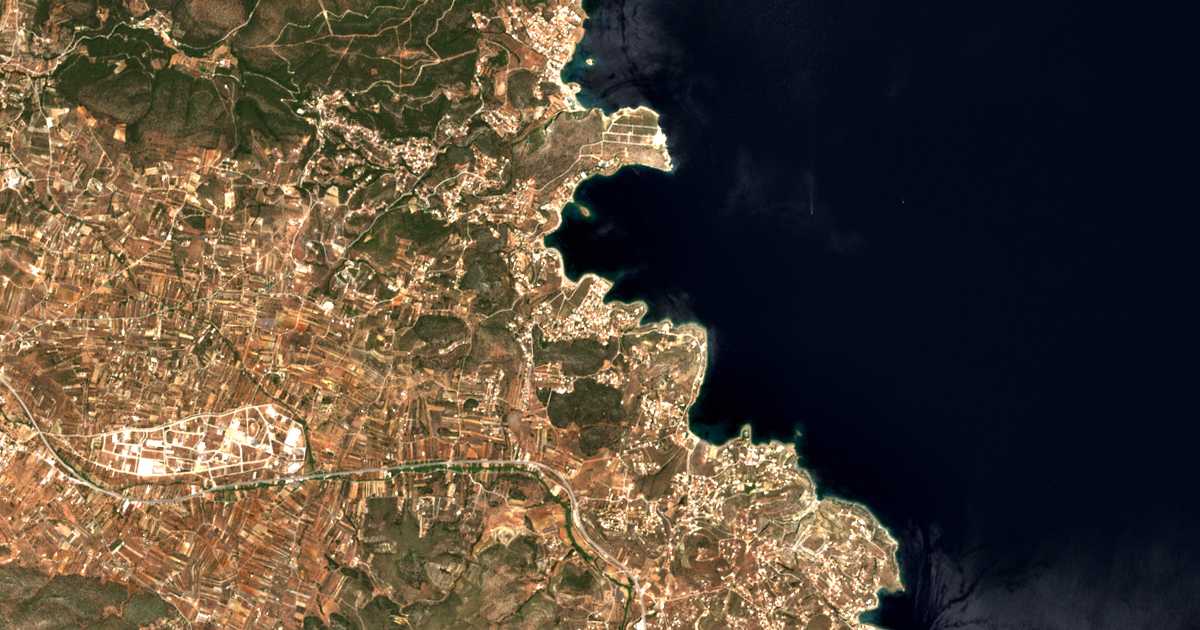 Satelitska karta: Víntzi Daskaleioú