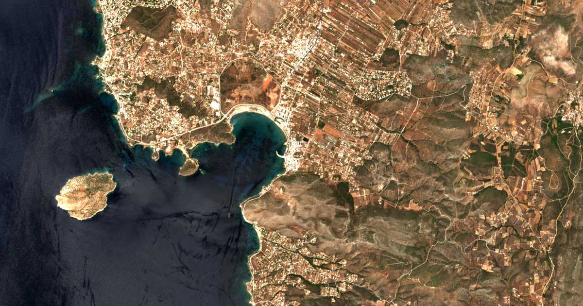 Satelitska karta: Palaiá Fókaia