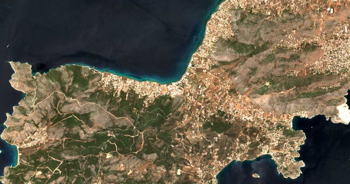 Satelitska karta: Aiánteion