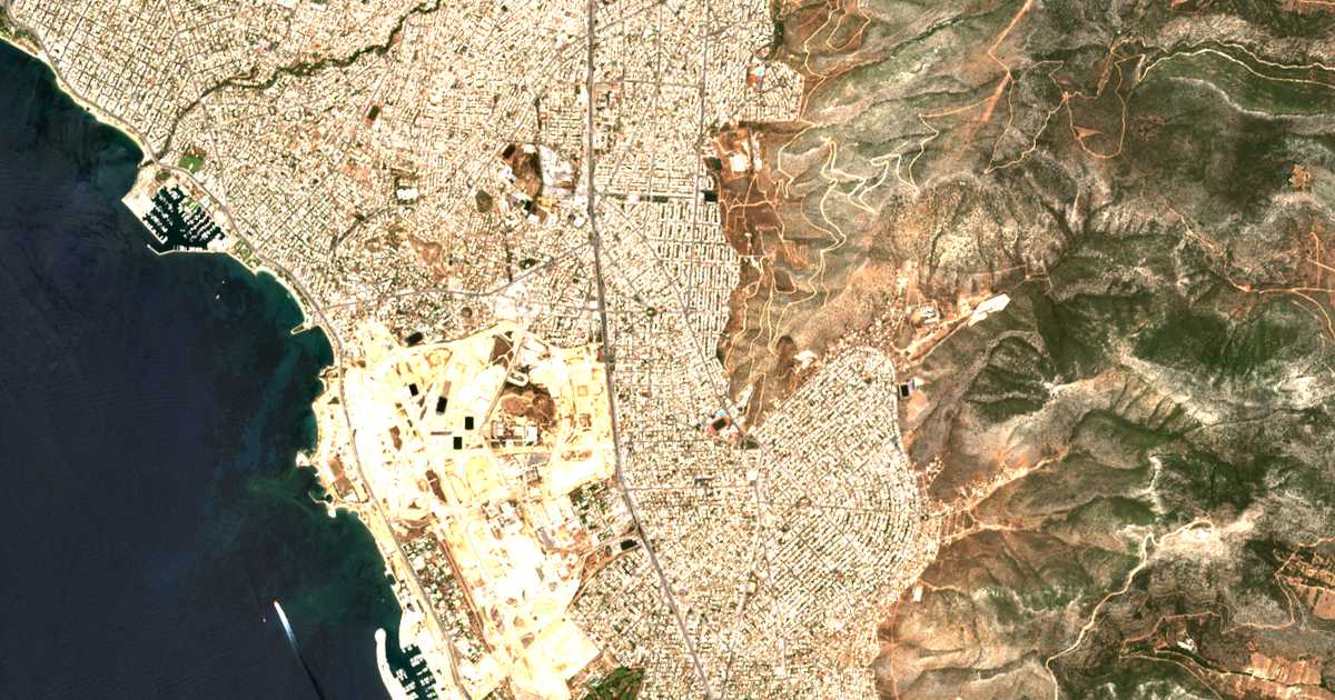 Satelitska karta: Argyroúpolis