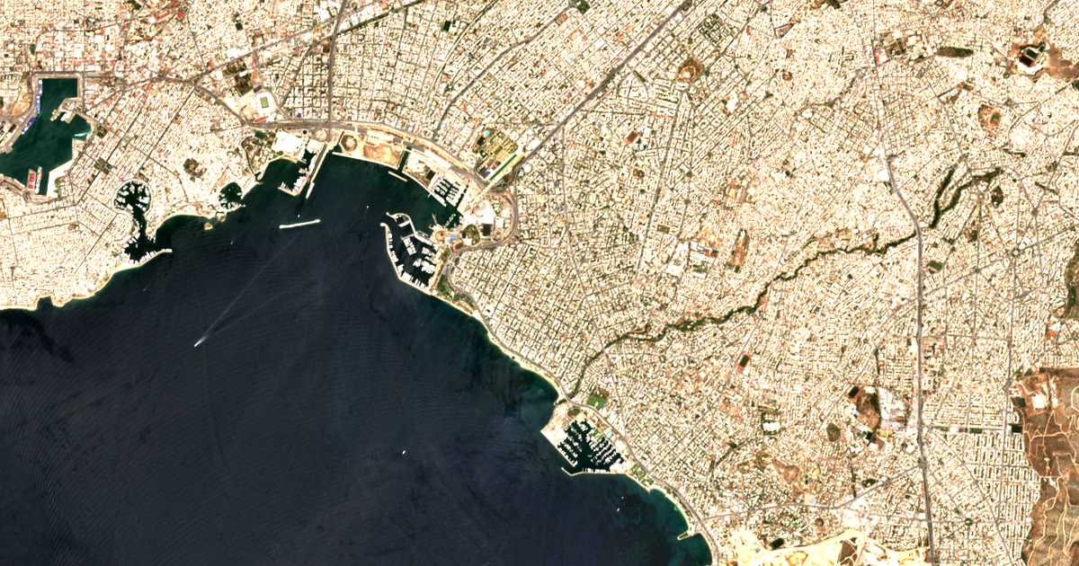 Satelitska karta: Palaión Fáliron