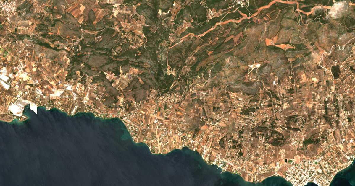 Satelitska karta: Panórama