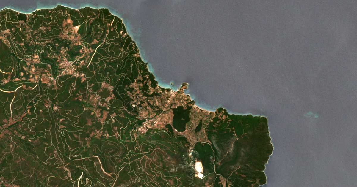 Satelitska karta: Ágios Nikólaos