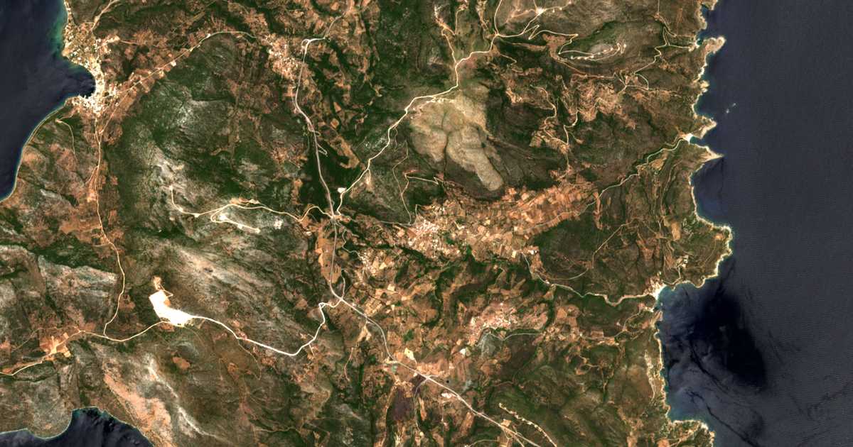 Satelitska karta: Mesochória