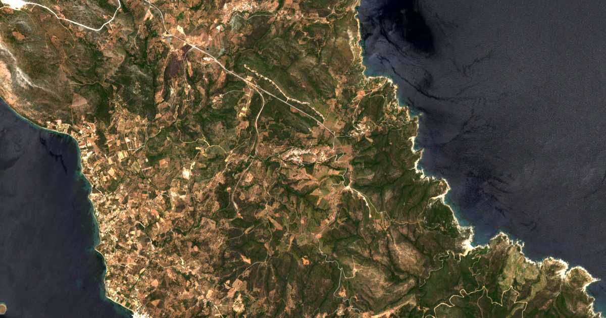 Satelitska karta: Polypótamos
