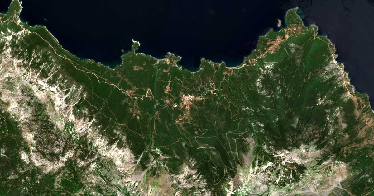 Satelitska karta: Vlachiá