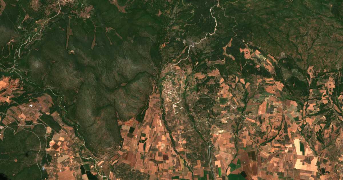Satelitska karta: Módion