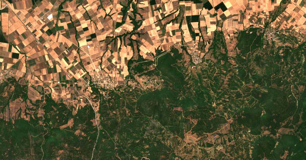 Satelitska karta: Palamás