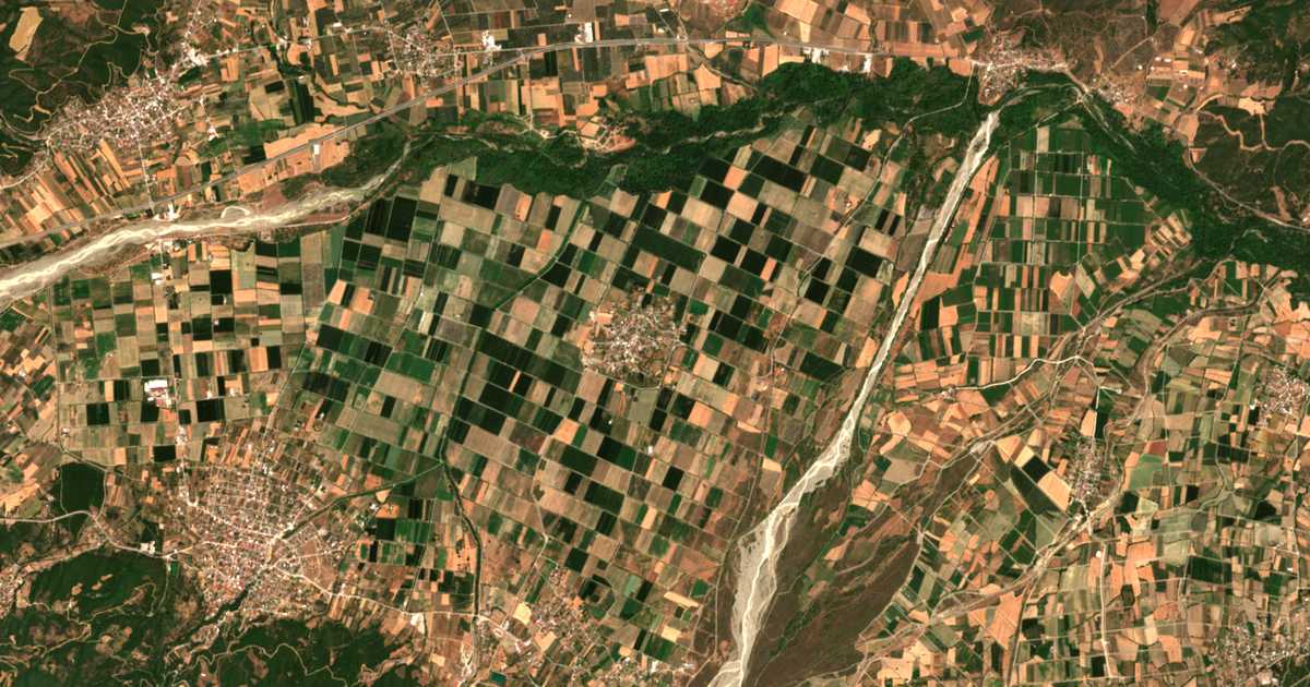 Satelitska karta: Mesopotamiá