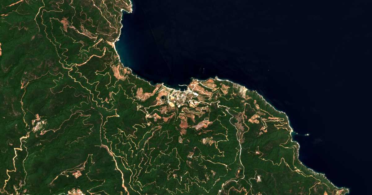 Satelitska karta: Moní Vatopedíou