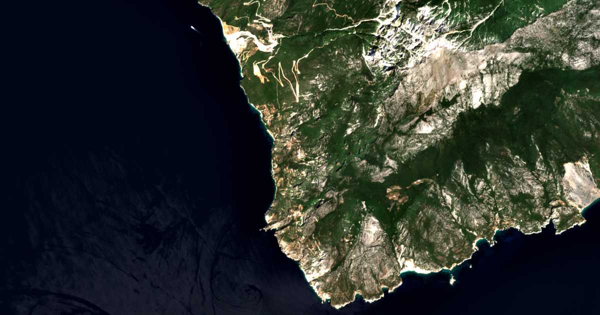 Satelitska karta: Skíti Agías Ánnis