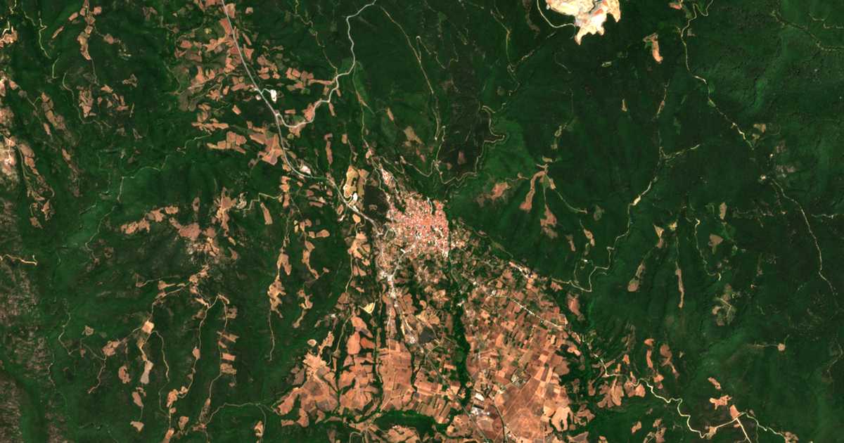 Satelitska karta: Megáli Panagía