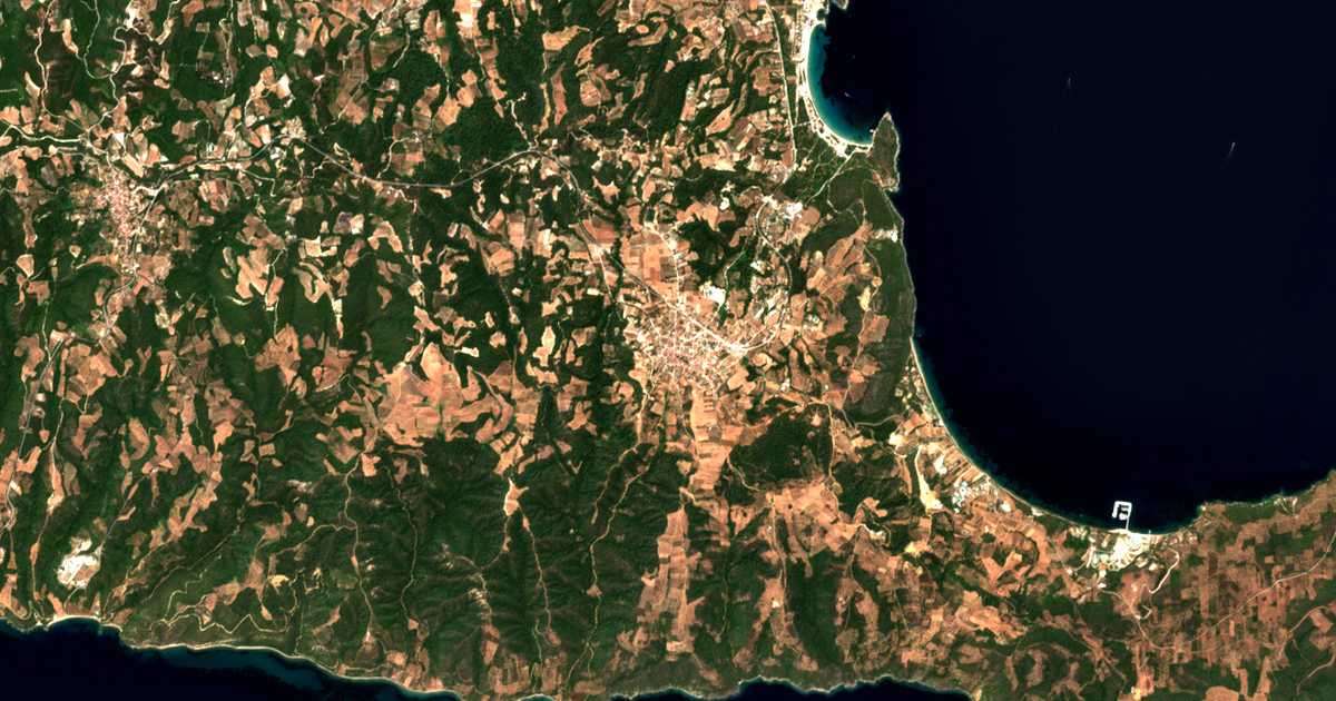 Satelitska karta: Palioúrion